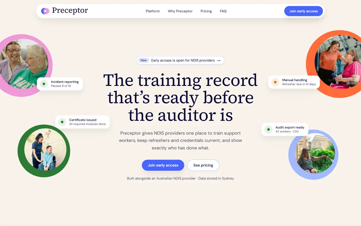 The Preceptor website